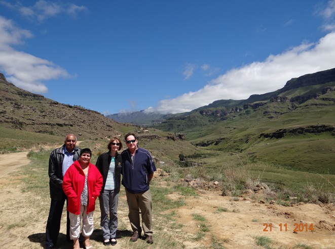 The group I took up Sani Pass into Lesotho during our Drakensberg Day Tour