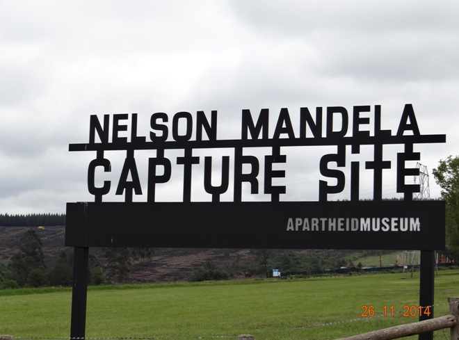 Nelson Mandela capture site seen on our Durban Drakensberg and Midlands Tour