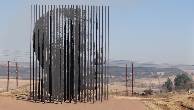 Durban midlands tour; Mandelas face edged in Steel