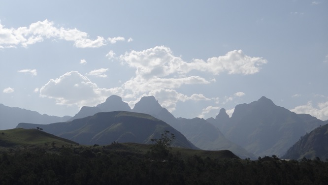 Cathedral peak in the Drakensberg Mountains
