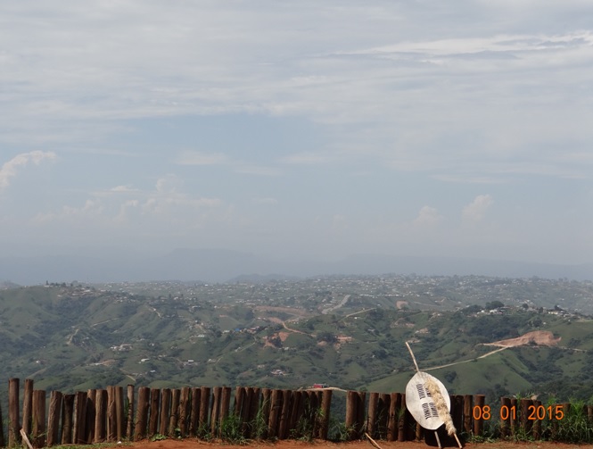 Durban day tour, view over the valley of 1000 hills