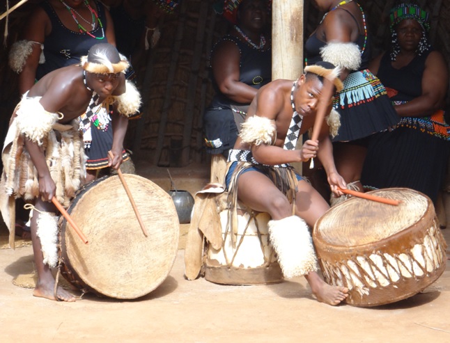 Zulu drumming on our Durban day safari